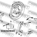 Трос ручного тормоза FEBEST