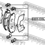 Монтажный комплект для дисковых колодок FEBEST