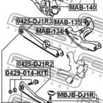 Болт с эксцентриком ремкомплект FEBEST