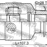 ШРУС ВНУТРЕННИЙ ПРАВЫЙ 24X44X28 HYUNDAI CRETA 16- FEBEST