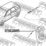 Трос внешней ручки замка двери FEBEST