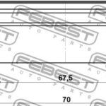 Сальник привода 59.55X67.5X4.7X6.5 FEBEST