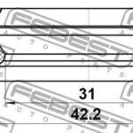 Сальник полуоси 31X42.2X6.2X6.2 FEBEST