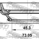 Сальник привода 45.3X73.05X10X16.2 FEBEST