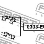 Монтажный комплект для дисковых колодок FEBEST