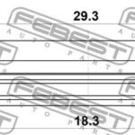 Сальник рулевой рейки 18.3X29.3X3.9X5.3 FEBEST