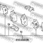 Монтажный комплект для дисковых колодок FEBEST