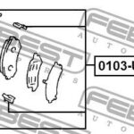 Монтажный комплект для дисковых колодок FEBEST