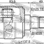 ШРУС ВНУТРЕННИЙ 21X35X25 KIA PICANTO 17- FEBEST