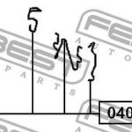 Монтажный комплект для дисковых колодок FEBEST