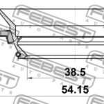 Сальник полуоси 38.5X54.15X10.9X22.8 FEBEST