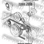 Натяжитель ремня FEBEST
