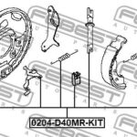 Монтажный комплект барабанных колодок FEBEST