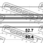 Сальник ступичный задний 52.7X80.4X11.2X22.9 FEBEST