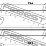 Сальник коробки скоростей 48.1X90.2X7.9X7.9 FEBEST