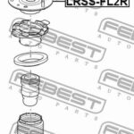 Опора заднего амортизатора FEBEST
