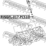 Кольцо уплотнительное форсунки впрыска топлива PCS 10 FEBEST