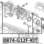 Втулка направляющая суппорта тормозного переднего комплект FEBEST