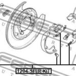 Монтажный комплект барабанных колодок FEBEST