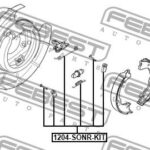 Монтажный комплект барабанных колодок FEBEST