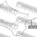 Трос привода открывания замка капота FEBEST