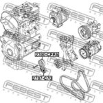 Натяжитель ремня FEBEST