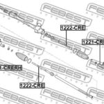 Наконечник рулевой левый FEBEST