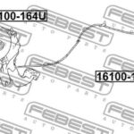 Трос ручного тормоза FEBEST