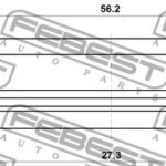 Сальник привода 27.3X56.2X6.9X6.9 FEBEST