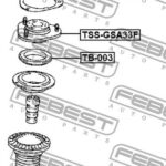 Пыльник переднего амортизатора FEBEST