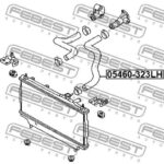 Патрубок системы охлаждения FEBEST