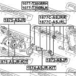 Суппорт тормозной задний правый (со скобой) FEBEST