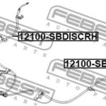 Трос ручного тормоза правый FEBEST
