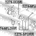 Ремкомплект суппорта тормозного заднего (на одну сторону) FEBEST