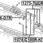Ремкомплект суппорта тормозного заднего (на одну сторону) FEBEST
