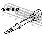 Крюк буксирный FEBEST