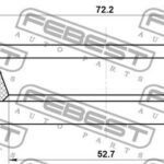 Сальник редуктора заднего моста 52.7X72.2X8.8X8.8 FEBEST