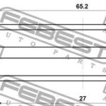 Сальник редуктора заднего моста 27X65.2X12X19.8 FEBEST