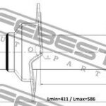 Амортизатор задний GAS.TWIN TUBE FEBEST