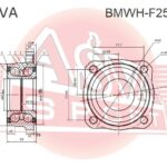 Подшипник ступицы колеса зад ASVA