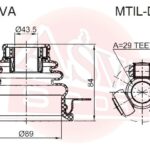 ШРУС ВНУТРЕННИЙ ЛЕВЫЙ CARISMA 29x43x89 ASVA