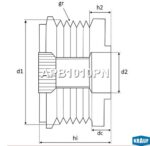 Шкив обгонный генератора KRAUF APB1010PN — изображение 6