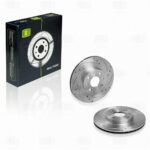 Диск торм. для а/м Лада 2112 R-14 перед. (DF 544) лев./прав. с перф. и технолог. выточкой R-1 TRIALLI