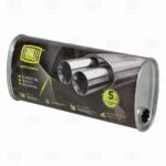 Глушитель универс. (овальный) 131х221, L=485, d=42, смещ. 62 мм (алюм. сталь) (EMM 3611) TRIALLI