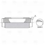 Виброкомпенсатор вых. трубы (Гофра) 70x250 InnerBraid (нерж. сталь) (FT 70250) TRIALLI