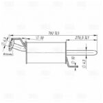 Глушитель для а/м Nissan Juke (10-) 1.6i осн. (алюм. сталь) (EMM 1404) TRIALLI EMM1404