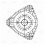 Опора амортизатора для а/м Kia Ceed (07-) (перед.) (с подшип.) (SA 0865) TRIALLI