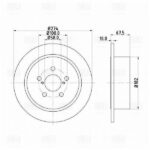 Диск торм. для а/м Subaru Legacy IV (03-)/Outback (03-) зад. d=274 (DF 220109) TRIALLI