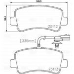 Колодки торм. для а/м Renault Master III (10-) диск. зад. (в компл. с 2 датчиками) (PF 0973) TRIALLI