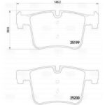 Колодки торм. для а/м BMW 1 (F20) (11-)/3 (F30) (11-) диск. перед. т/с Bosch (PF 4001) TRIALLI